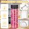 16 Pcs Clear Plastic Bottles Empty Sensory Bottles with Caps (Black Lid)